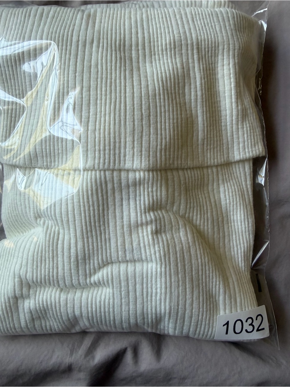 NWT Aerie Long Sleeve Off The Shoulder Bodysuit Size XL Ivory Cozy Minimalist - Picture 13 of 13